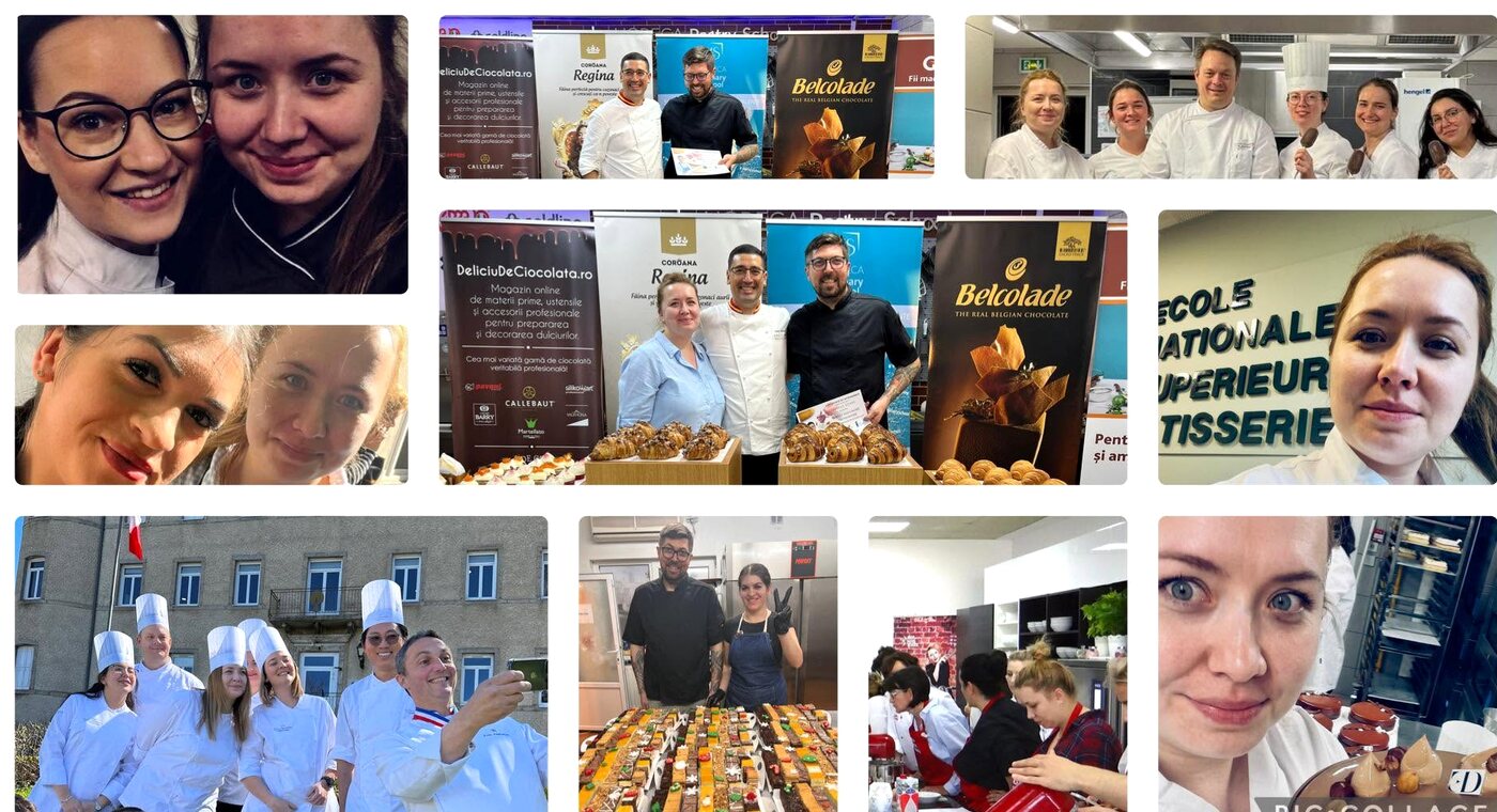 Colaj cu echipa Lulu la cursuri și demonstrații, inclusiv la École Nationale Supérieure de Pâtisserie